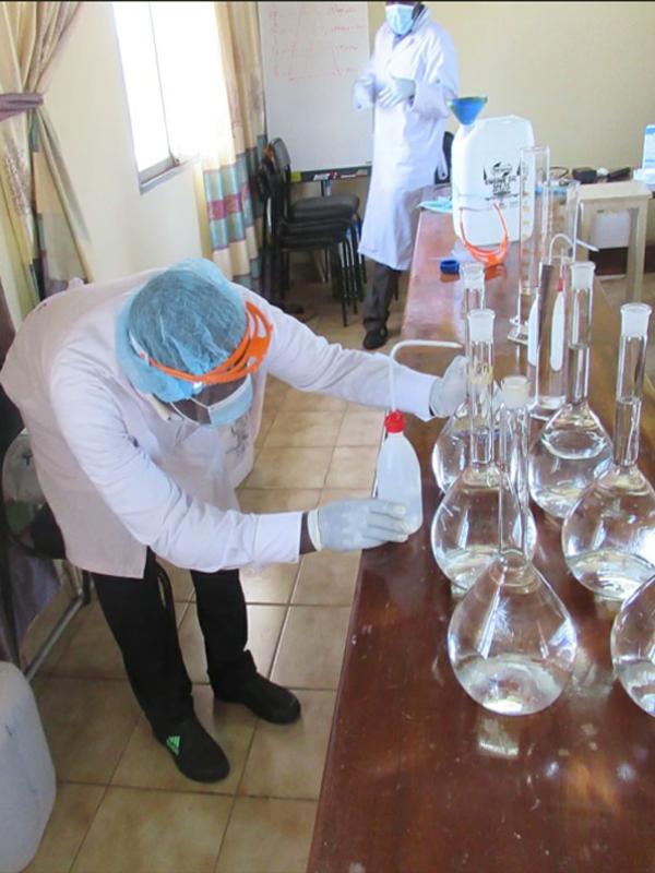 Distribution de matériel sanitaire